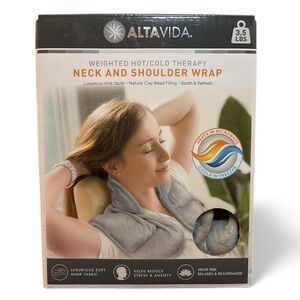 NEW Altavida Weighted Hot/Cold Neck and Shoulder Therapy Wrap - new in box